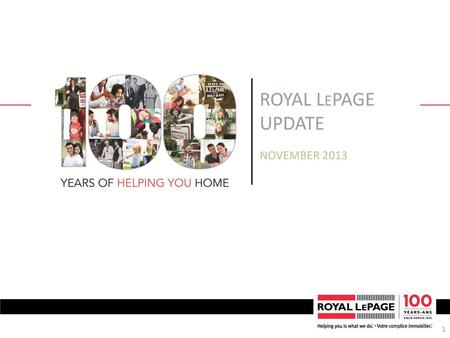 Royal Lepage Update November 2013.