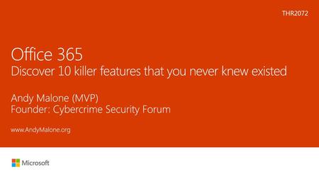 Office 365 Discover 10 killer features that you never knew existed