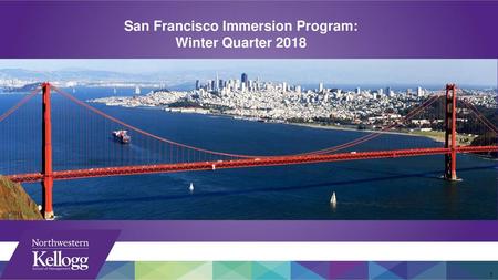 San Francisco Immersion Program: Winter Quarter 2018