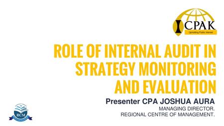 ROLE OF INTERNAL AUDIT IN STRATEGY MONITORING AND EVALUATION