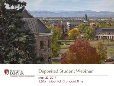 Deposited Student Webinar