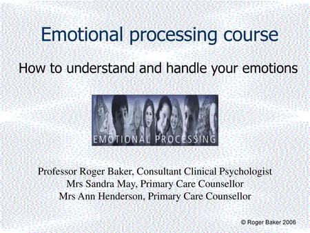 Emotional processing course