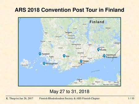 ARS 2018 Convention Post Tour in Finland