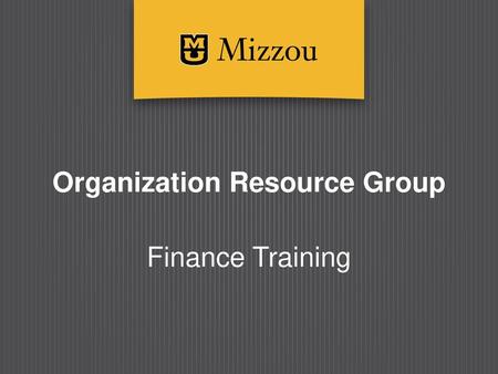 Organization Resource Group