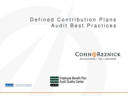 Defined Contribution Plans Audit Best Practices