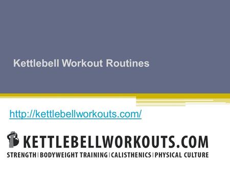 Kettlebell Workout Routines