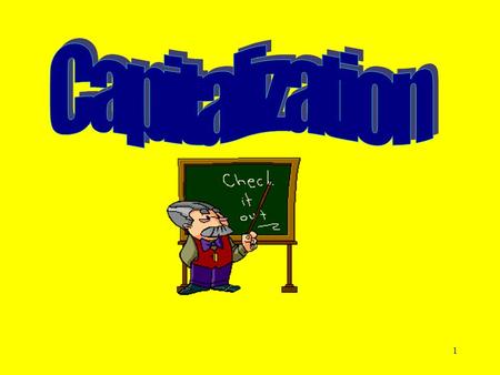 1. 2 RULE #1 Capitalize the first word of a sentence Pioneers pushed the American frontier westward. Capitalizing sentences, quotations, and letter parts.