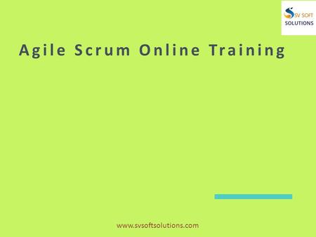 Agile Scrum Online Training