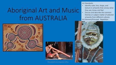 Aboriginal Art and Music from AUSTRALIA