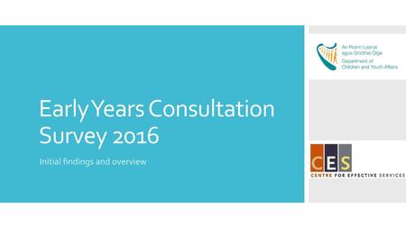 Early Years Consultation Survey 2016