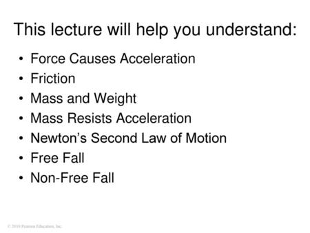 This lecture will help you understand: