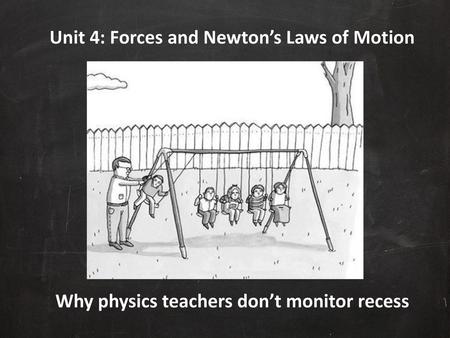 Unit 4: Forces and Newton’s Laws of Motion