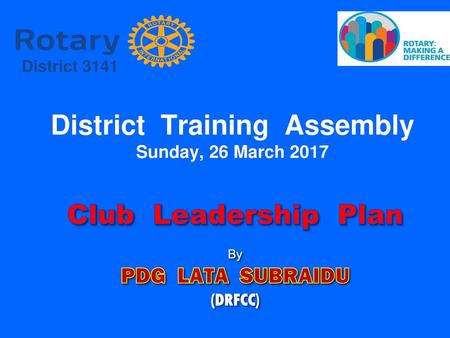 District Training Assembly