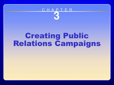 Creating Public Relations Campaigns