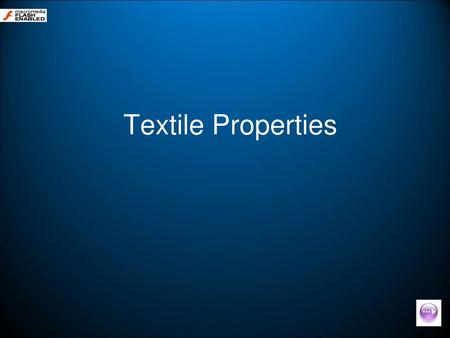 Textile Properties.