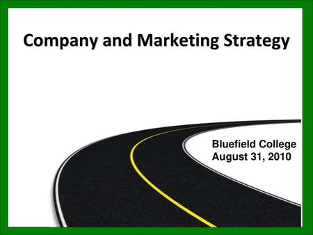 Company and Marketing Strategy