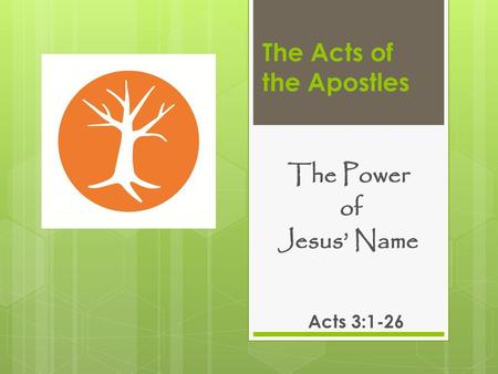 The Acts of the Apostles