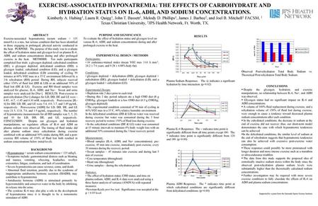 PURPOSE AND SIGNIFICANCE EXPERIMENTAL DESIGN / METHODS