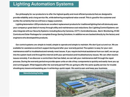 Lighting Automation Systems