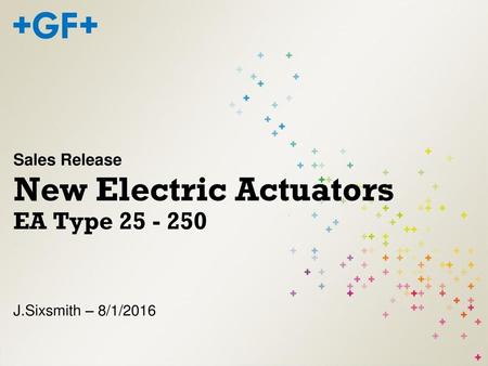 New Electric Actuators EA Type