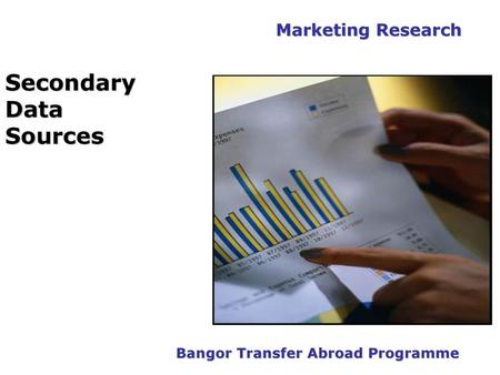 Secondary Data Sources