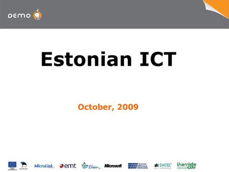 Estonian ICT October, 2009.