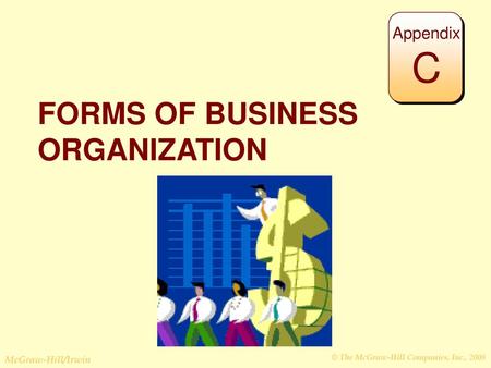 FORMS OF BUSINESS ORGANIZATION