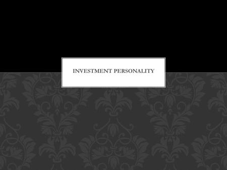 Investment Personality