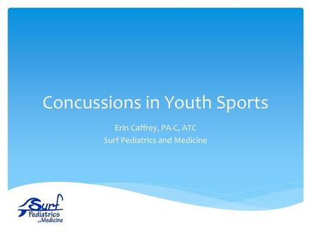 Concussions in Youth Sports