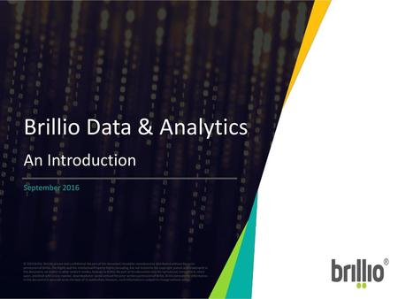 Brillio Data & Analytics