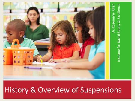 History & Overview of Suspensions