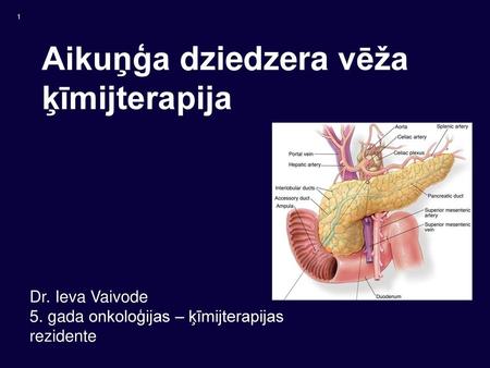 Aikuņģa dziedzera vēža ķīmijterapija