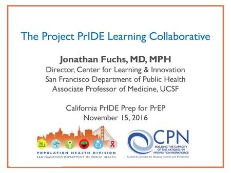 The Project PrIDE Learning Collaborative