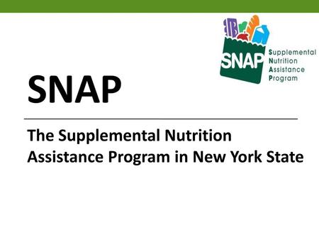 The Supplemental Nutrition Assistance Program in New York State