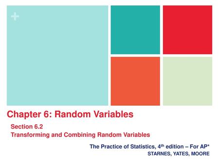 Chapter 6: Random Variables