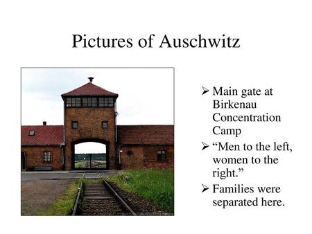 Pictures of Auschwitz Main gate at Birkenau Concentration Camp