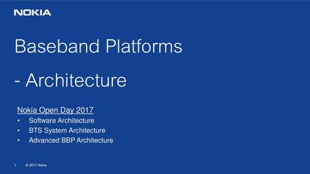 Baseband Platforms - Architecture