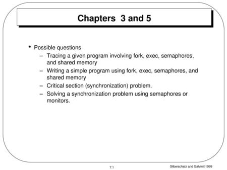 Chapters 3 and 5 Possible questions