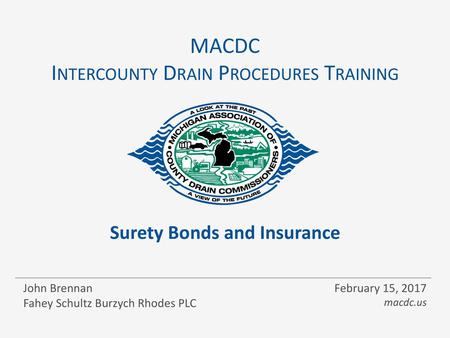 MACDC Intercounty Drain Procedures Training