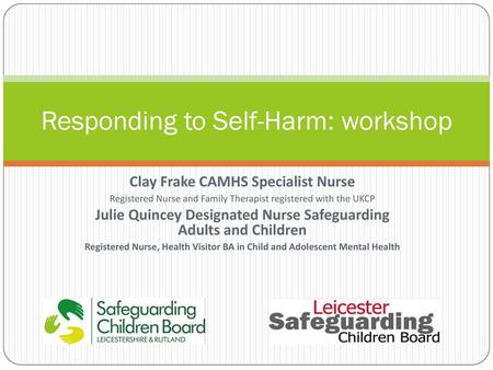 Responding to Self-Harm: workshop