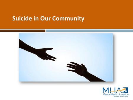 Suicide in Our Community