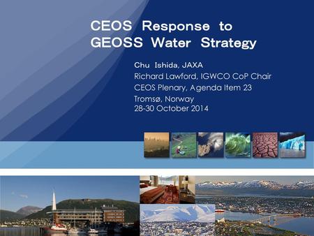 ＣＥＯＳ Ｒｅｓｐｏｎｓｅ ｔｏ ＧＥＯＳＳ Ｗａｔｅｒ Ｓｔｒａｔｅｇｙ