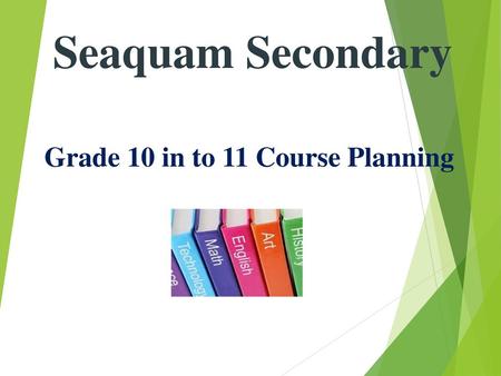 Grade 10 in to 11 Course Planning