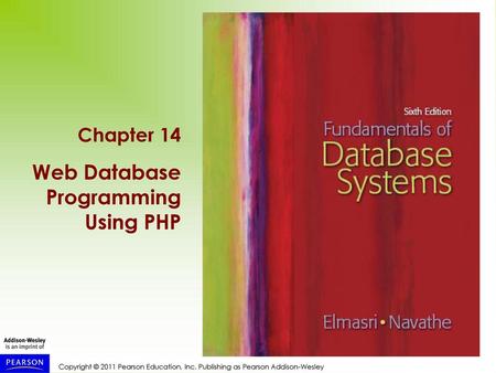 Web Database Programming Using PHP