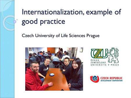 Internationalization, example of good practice