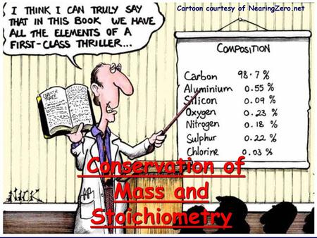 Conservation of Mass and Stoichiometry