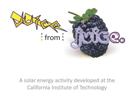 What is a solar cell? THINK-PAIR-SHARE