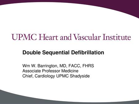 Double Sequential Defibrillation