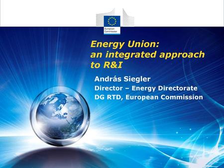 Energy Union: an integrated approach to R&I