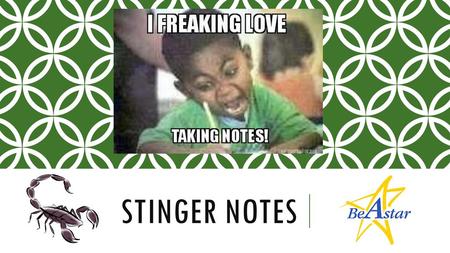 Stinger Notes.